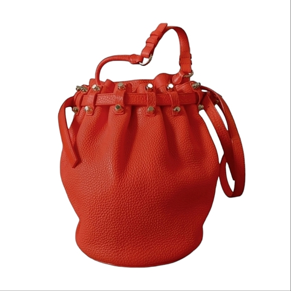 Alexander Wang Handbags - Alexander Wang Tangerine Diego Leather Bucket Bag